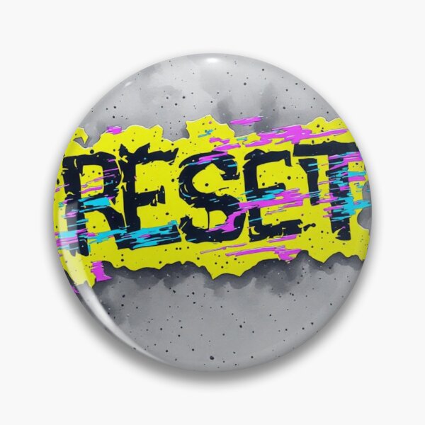 Item preview, Neon Yellow RESET Vaporwave Street Art designed and sold by dcohea.