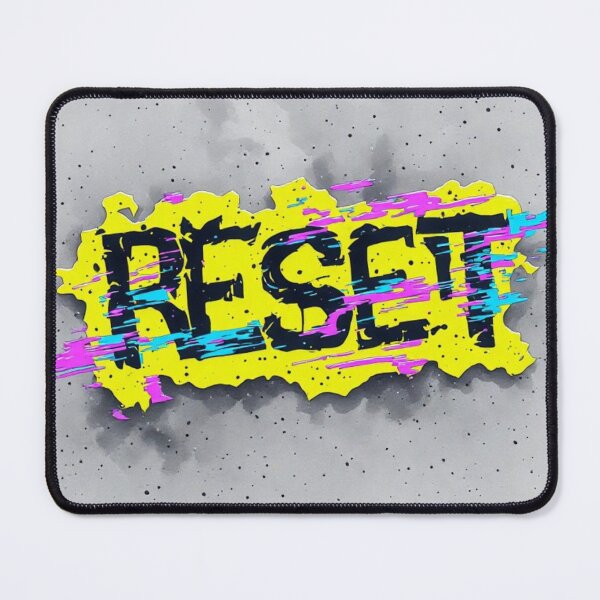 Item preview, Neon Yellow RESET Vaporwave Street Art designed and sold by dcohea.