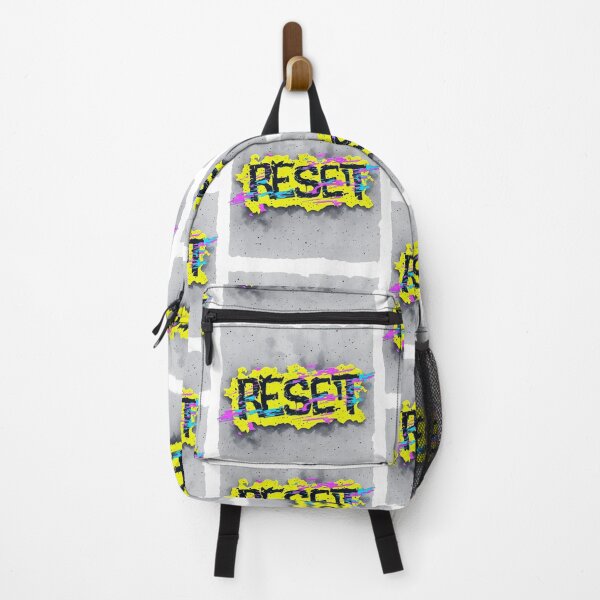 Item preview, Neon Yellow RESET Vaporwave Street Art designed and sold by dcohea.