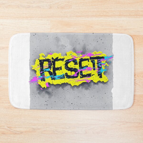 Item preview, Neon Yellow RESET Vaporwave Street Art designed and sold by dcohea.