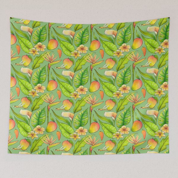 Item preview, Mango palette tropical vacation artwork designed and sold by Moana Matron Designs.