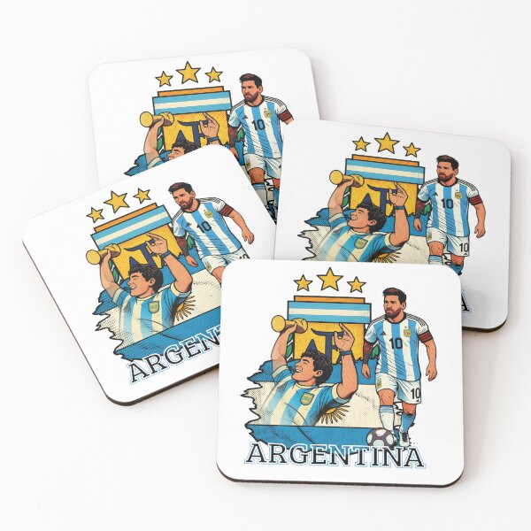 Item preview, Argentina Football Legends / 3 Stars Albiceleste Retro designed and sold by re2m.