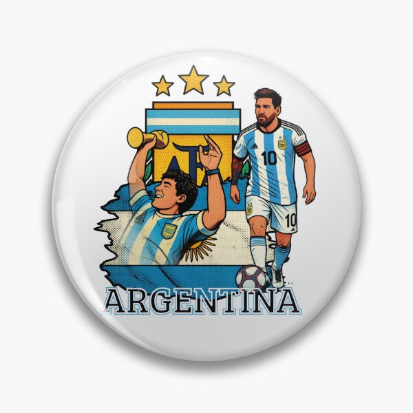 Item preview, Argentina Football Legends / 3 Stars Albiceleste Retro designed and sold by re2m.