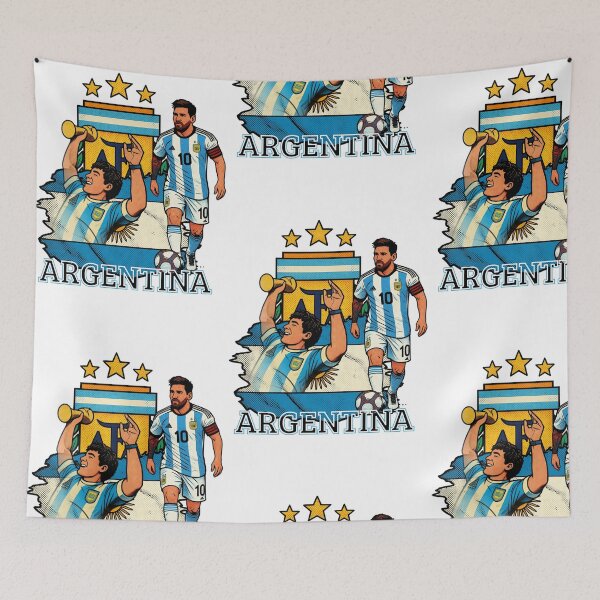 Item preview, Argentina Football Legends / 3 Stars Albiceleste Retro designed and sold by re2m.