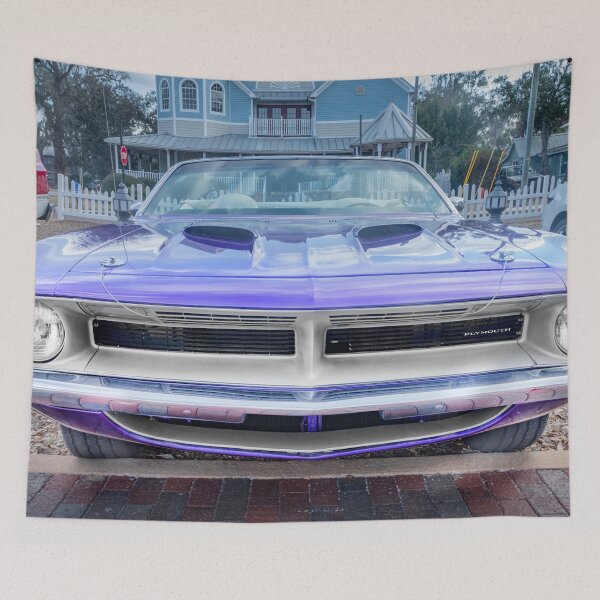 Item preview, 1970 Plum Crazy Purple Plymouth Hemi Barracuda 440-6 Convertible X161 designed and sold by RichFrancoCars.
