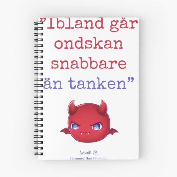 Item preview, Ibland går ondskan snabbare än tanken vit designed and sold by Demonsdenpodd.