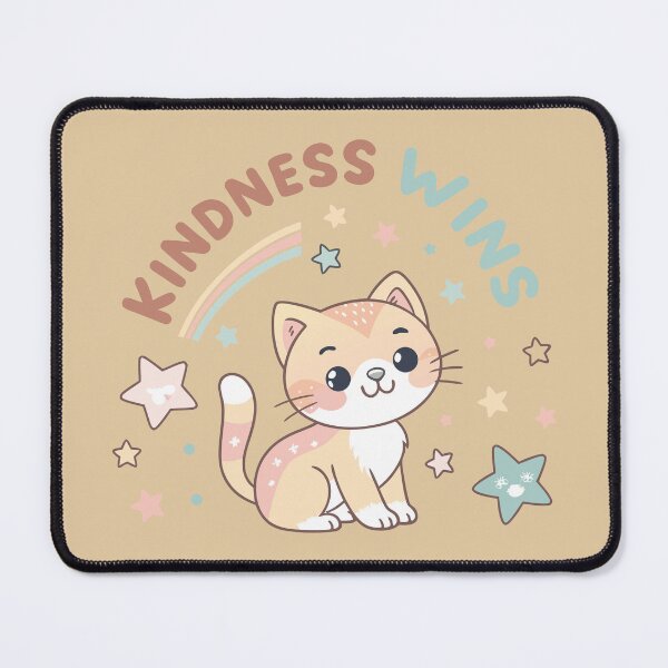 Item preview, Cute Pastel Kitten Kindness Wins Rainbow and Stars Vector Graphic designed and sold by Ahmed-khafagy.
