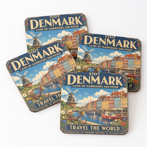 Item preview, Denmark - Travel Poster Print designed and sold by amithc.