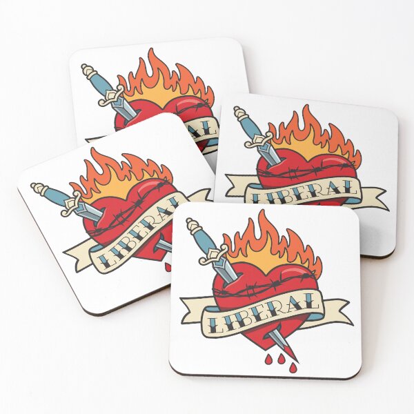 Item preview, Bleeding Heart Liberal Tattoo designed and sold by SassMonkey.