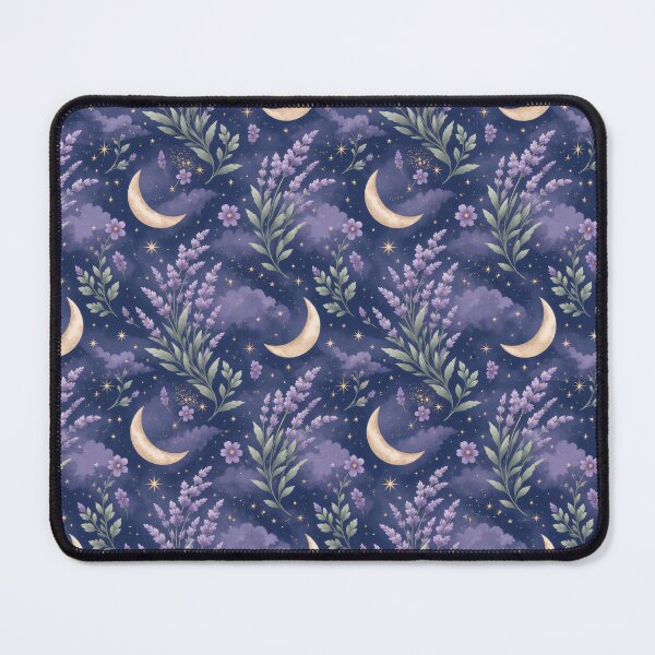 Item preview, Lavender Moon Garden Night Pattern designed and sold by ArtComixHaven.