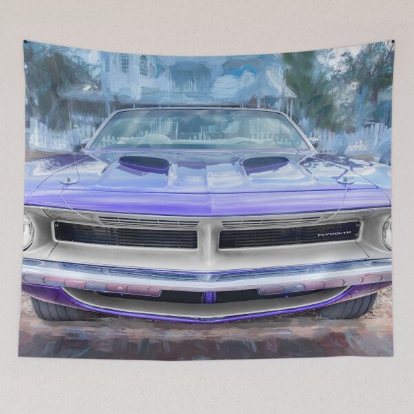 Item preview, 1970 Plum Crazy Purple Plymouth Hemi Barracuda 440-6 Convertible X164 designed and sold by RichFrancoCars.