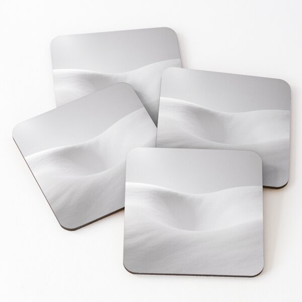 Item preview, Minimalist White Snow Dunes | Soft Abstract Winter Landscape Digital Art designed and sold by Midnight Veil Designs.