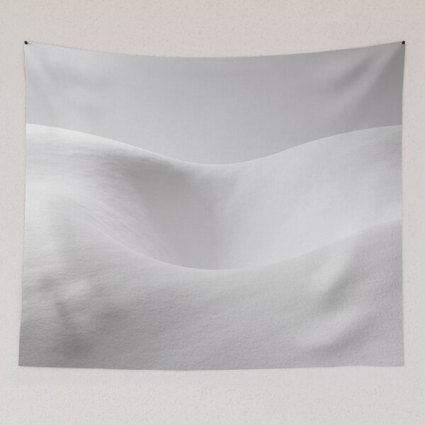Item preview, Minimalist White Snow Dunes | Soft Abstract Winter Landscape Digital Art designed and sold by Midnight Veil Designs.