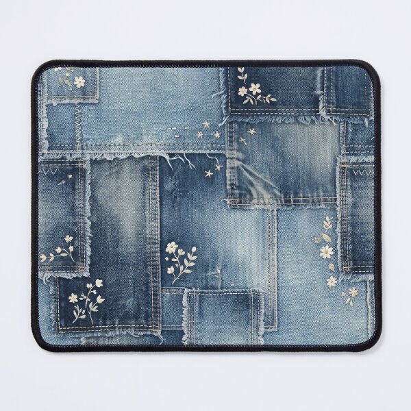 Item preview, Indigo Threads – Seamless Denim Pattern designed and sold by MoonwoodStudio.