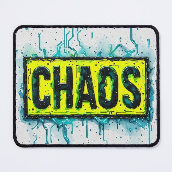 Item preview, Cyberpunk Chaos Neon Hazard Sign Street Art designed and sold by dcohea.