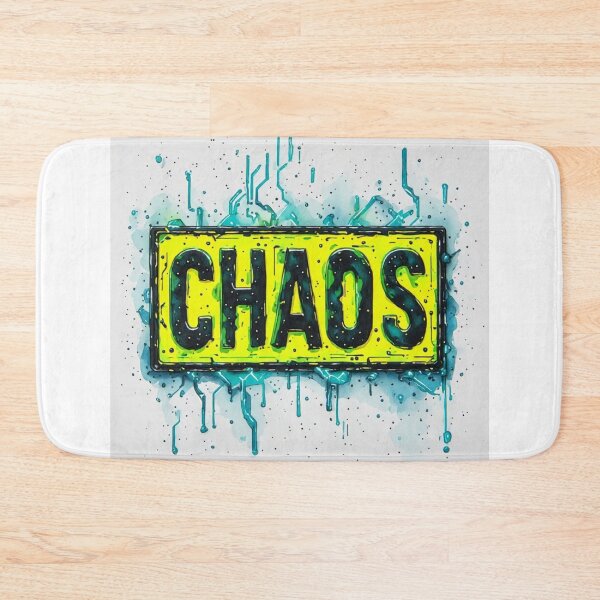 Item preview,  Cyberpunk Chaos Neon Hazard Sign Street Art designed and sold by dcohea.