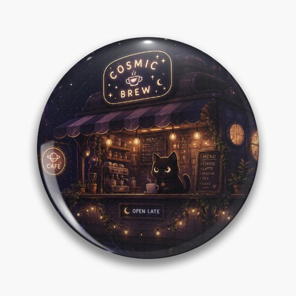 Item preview, Cosmic Cat Café designed and sold by QuietNovaShop.