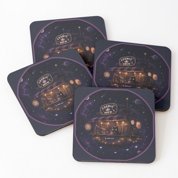 Item preview, Cosmic Cat Café designed and sold by QuietNovaShop.