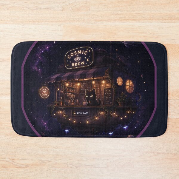 Item preview, Cosmic Cat Café designed and sold by QuietNovaShop.