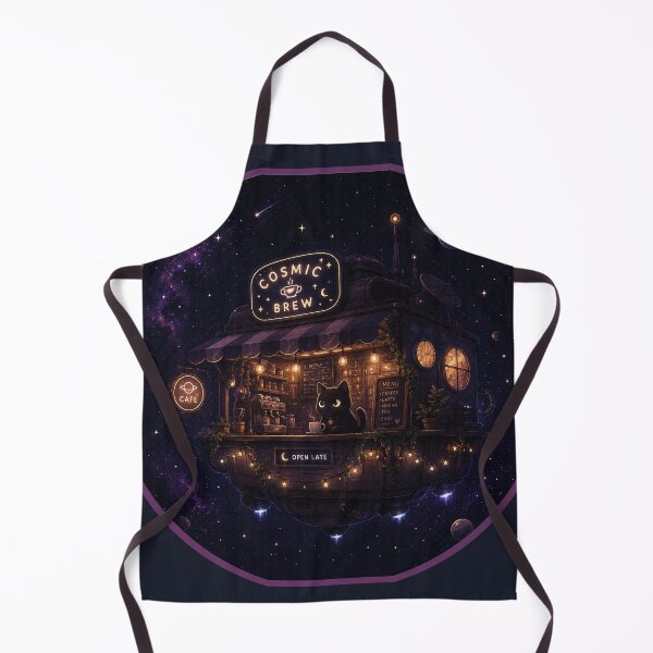 Item preview, Cosmic Cat Café designed and sold by QuietNovaShop.