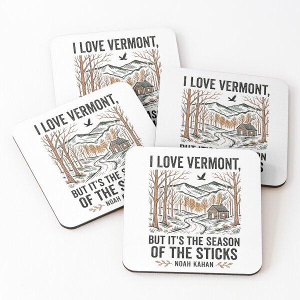 Item preview, I LOVE VERMONT, BUT IT’S THE SEASON OF THE STICKS KAHAN INSPIRED INDIE-FOLK AESTHETIC T-SHIRT designed and sold by Estte-creative.