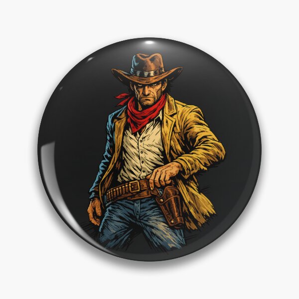 Item preview, Comic‑Style Lone Cowboy Ready for a Duel designed and sold by FilBlue.