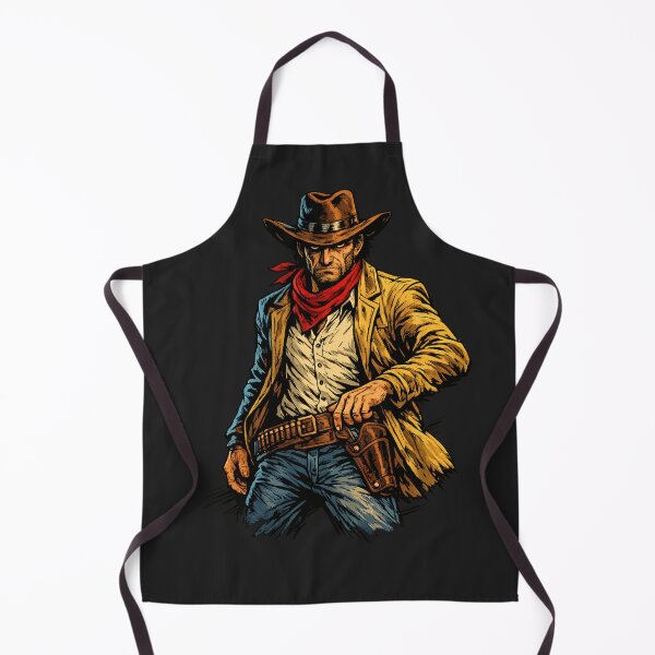 Item preview, Comic‑Style Lone Cowboy Ready for a Duel designed and sold by FilBlue.