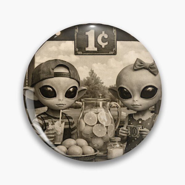 Item preview, Retro Alien Lemonade Stand – 1950s Sci‑Fi Americana designed and sold by FilBlue.