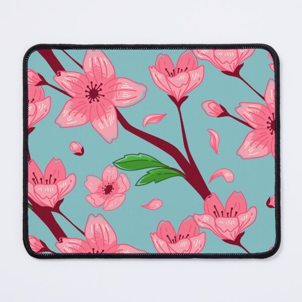 Item preview, Japanese Cherry Blossom Sakura Pattern Soft Blue designed and sold by jttrends.