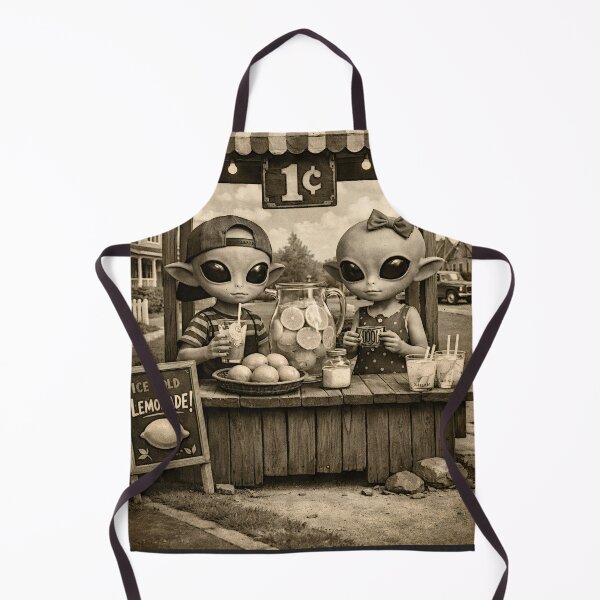 Item preview, Retro Alien Lemonade Stand – 1950s Sci‑Fi Americana designed and sold by FilBlue.