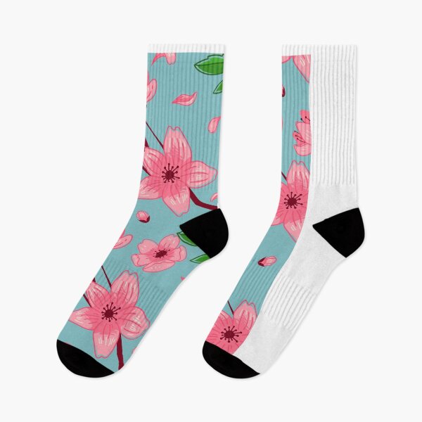 Item preview, Japanese Cherry Blossom Sakura Pattern Soft Blue designed and sold by jttrends.