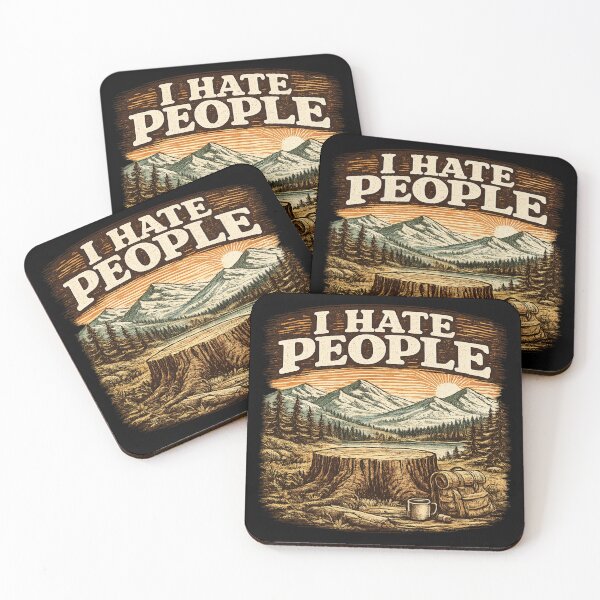 Item preview, I Hate People Sarcastic T-Shirt designed and sold by super-think.