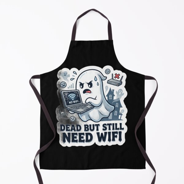 Item preview, Dead But Still Need Wifi Funny Skeleton Meme Shirt designed and sold by Rovano.