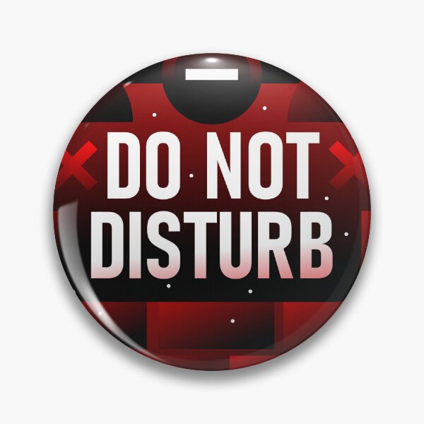 Item preview, DO NOT DISTURB - Deep Work & Focus Red Typography designed and sold by The Nomadic Designs.