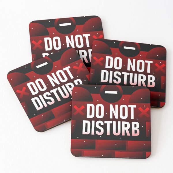 Item preview, DO NOT DISTURB - Deep Work & Focus Red Typography designed and sold by The Nomadic Designs.