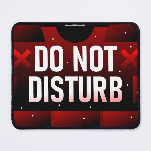 Item preview, DO NOT DISTURB - Deep Work & Focus Red Typography designed and sold by The Nomadic Designs.