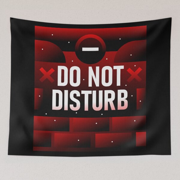 Item preview, DO NOT DISTURB - Deep Work & Focus Red Typography designed and sold by The Nomadic Designs.
