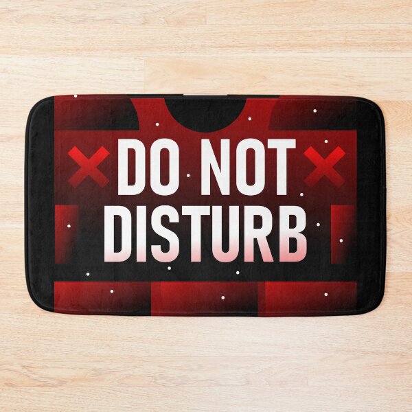 Item preview, DO NOT DISTURB - Deep Work & Focus Red Typography designed and sold by The Nomadic Designs.