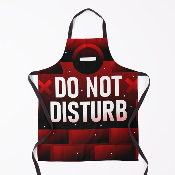 Item preview, DO NOT DISTURB - Deep Work & Focus Red Typography designed and sold by The Nomadic Designs.