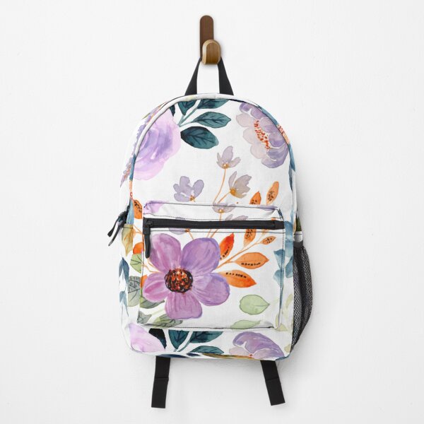 Item preview, Watercolor Vintage Floral Pattern Purple Blue designed and sold by jttrends.
