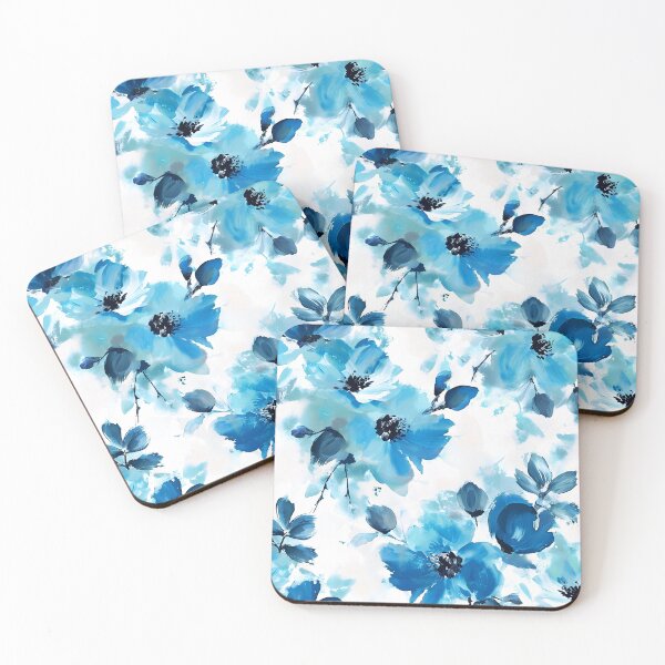 Item preview, Cool, Calming Blue Floral Fairytale Impressionism Digital Art designed and sold by DEC02.