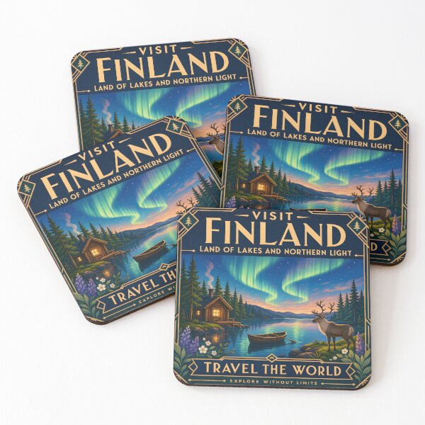 Item preview, Finland - Travel Poster Print designed and sold by amithc.