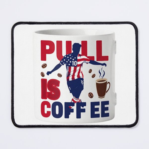 Item preview, Pull Is Coffee Funny American Soccer Fan Coffe Mug designed and sold by pixelandpassionart.