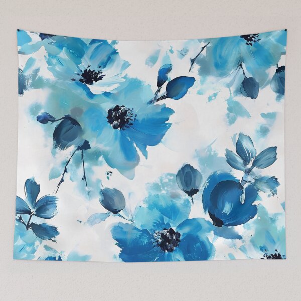 Item preview, Cool, Calming Blue Floral Fairytale Impressionism Digital Art designed and sold by DEC02.