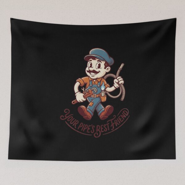 Item preview, Funny Plumber Mascot Workwear designed and sold by flamini.