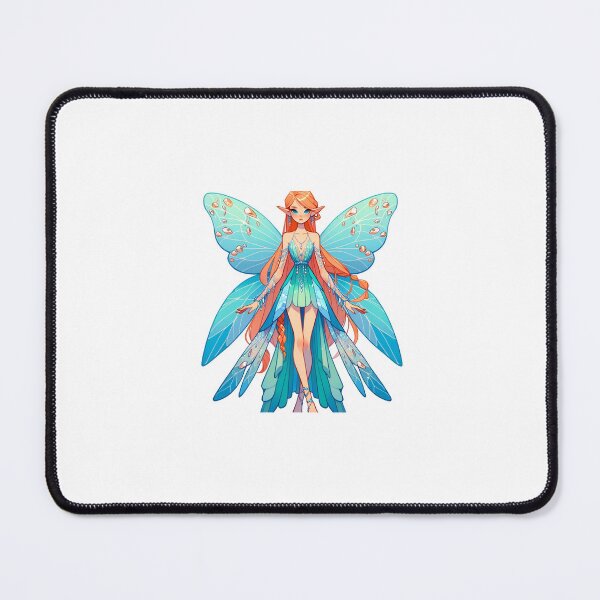 Item preview, Light Turquoise Jewel Fairy with Orange Hair designed and sold by EmeraldBamboo.