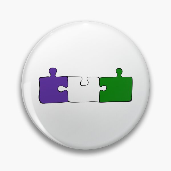 Item preview, Genderqueer Puzzle Pieces Pride Flag designed and sold by HarveyHandcraftsandDesigns.