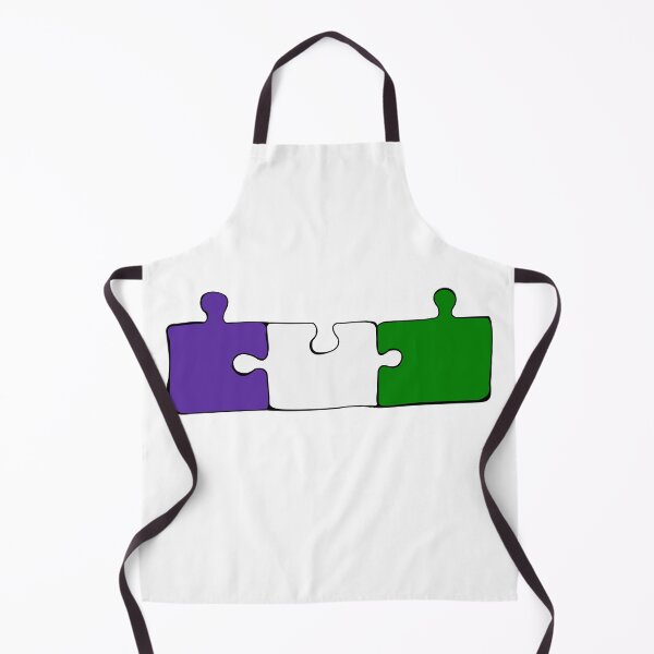 Item preview, Genderqueer Puzzle Pieces Pride Flag designed and sold by HarveyHandcraftsandDesigns.
