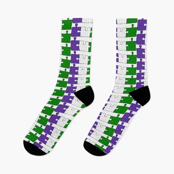 Item preview, Genderqueer Puzzle Pieces Pride Flag designed and sold by HarveyHandcraftsandDesigns.