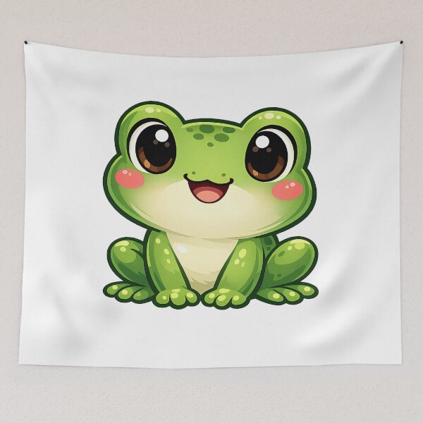 Item preview, cute little frog designed and sold by Molsabounat.